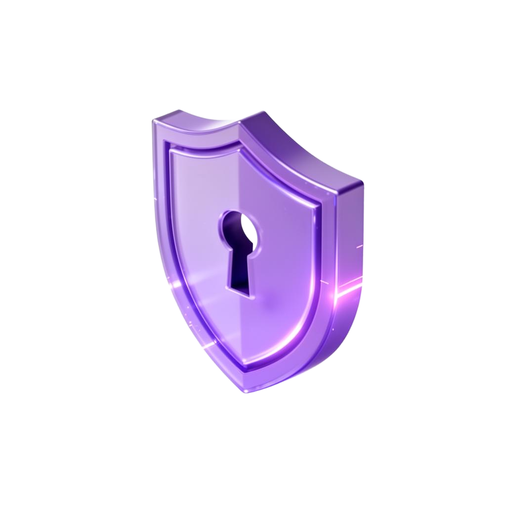 Cybersecurity shield illustration
